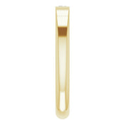 14K Yellow 1/10 CT Natural Diamond Stackable Ring