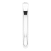 14K White 1/10 CT Natural Diamond Stackable Ring