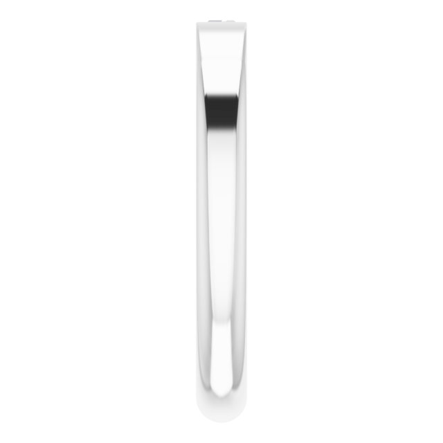 14K White 1/10 CT Natural Diamond Stackable Ring