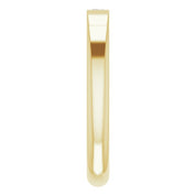 14K Yellow 1/10 CT Natural Diamond Stackable Ring
