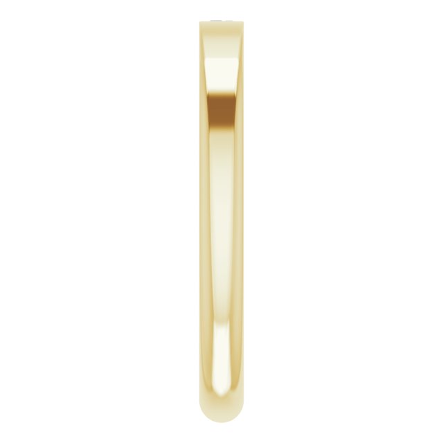 14K Yellow 1/10 CT Natural Diamond Stackable Ring