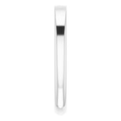 14K White 1/10 CT Natural Diamond Stackable Ring
