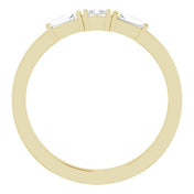 14K Yellow 1/5 CTW Natural Diamond Stackable Ring