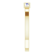 14K Yellow 1/5 CTW Natural Diamond Stackable Ring