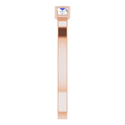 14K Rose 1/5 CTW Natural Diamond Stackable Ring