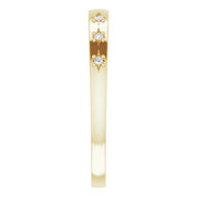 14K Yellow 1/8 CTW Natural Diamond Stackable Ring