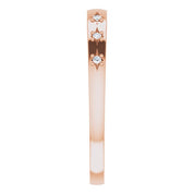 14K Rose 1/8 CTW Natural Diamond Stackable Ring