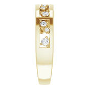 14K Yellow 1/5 CTW Natural Diamond Stackable Ring
