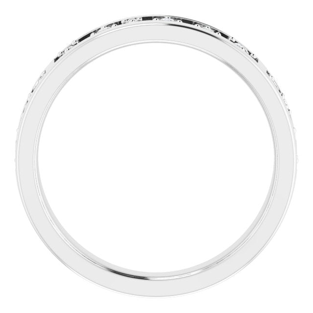 Platinum 1/5 CTW Natural Diamond Stackable Ring