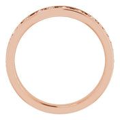 14K Rose 1/5 CTW Natural Diamond Stackable Ring