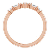14K Rose 1/3 CTW Natural Diamond Stackable Ring