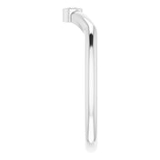 Platinum .03 CT Natural Diamond Stackable