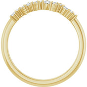 14K Yellow 1/8 CTW Natural Diamond Stackable Ring