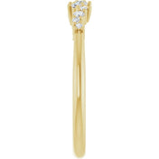 14K Yellow 1/8 CTW Natural Diamond Stackable Ring
