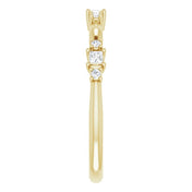 14K Yellow 1/6 CTW Natural Diamond Stackable Ring