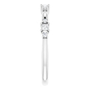 Platinum 1/6 CTW Natural Diamond Stackable Ring