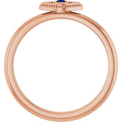 Stackable Evil Eye Ring with Diamond and Gemstones Series 72149