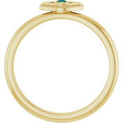 Stackable Evil Eye Ring with Diamond and Gemstones Series 72149