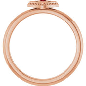 Stackable Evil Eye Ring with Diamond and Gemstones Series 72149