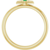 Stackable Evil Eye Ring with Diamond and Gemstones Series 72149