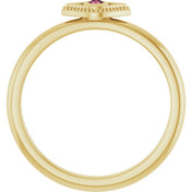 Stackable Evil Eye Ring with Diamond and Gemstones Series 72149