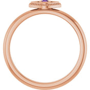 Stackable Evil Eye Ring with Diamond and Gemstones Series 72149