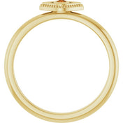 Stackable Evil Eye Ring with Diamond and Gemstones Series 72149