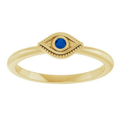 Stackable Evil Eye Ring with Diamond and Gemstones Series 72149