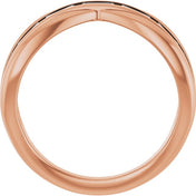 1 1/6 CTW Natural Diamond Criss-Cross Ring