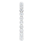 14K White 3/4 CTW Lab-Grown Diamond  Eternity Band