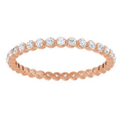 14K Rose 1/2 CTW Lab-Grown Diamond  Eternity Band