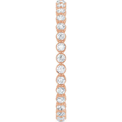 14K Rose 1/2 CTW Lab-Grown Diamond  Eternity Band