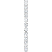 14K White 1/2 CTW Lab-Grown Diamond  Eternity Band