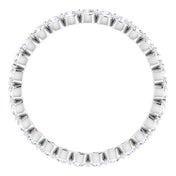 14K White 3/4 CTW Lab-Grown Diamond  Eternity Band