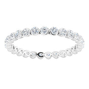 14K White 3/4 CTW Lab-Grown Diamond  Eternity Band