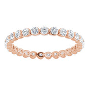 14K Rose 3/4 CTW Lab-Grown Diamond  Eternity Band
