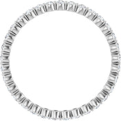 14K White 1/2 CTW Lab-Grown Diamond  Eternity Band