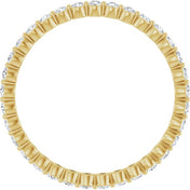 14K Yellow 1/2 CTW Lab-Grown Diamond  Eternity Band