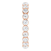 14K Rose 1 1/4 CTW Lab-Grown Diamond  Eternity Band