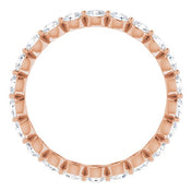 14K Rose 1 1/3 CTW Lab-Grown Diamond  Eternity Band