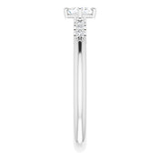 Platinum 1/4 CTW Natural Diamond Stackable Ring