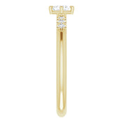 14K Yellow 1/4 CTW Natural Diamond Stackable Ring