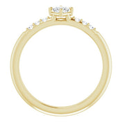 14K Yellow 1/4 CTW Natural Diamond Stackable Ring