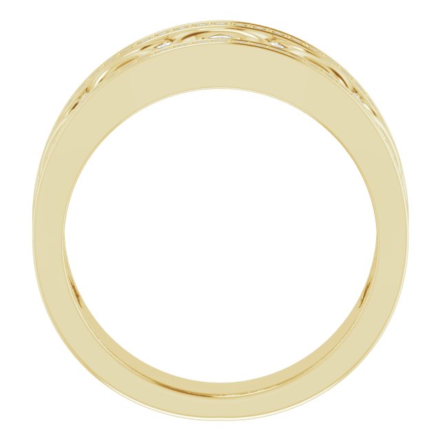 14K Yellow 5/8 CTW Natural Diamond Ring