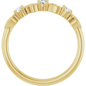 14K Yellow 1/5 CTW Natural Diamond Stackable Ring
