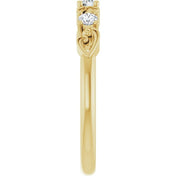 14K Yellow 1/5 CTW Natural Diamond Stackable Ring