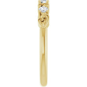 14K Yellow 1/5 CTW Natural Diamond Stackable Ring