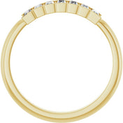 14K Yellow 1/4 CTW Natural Diamond Stackable Ring