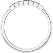 Platinum 1/4 CTW Natural Diamond Stackable Ring