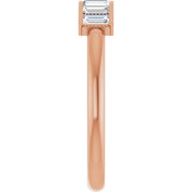 14K Rose 1/4 CTW Natural Diamond Stackable Ring
